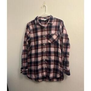 Old Navy Plaid Tunic Shirt Size Medium